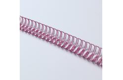 China Nylon Coating 6.4-38.1MM Metal Double Loop Binding O Shape supplier
