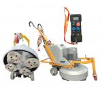 3-Piece Grinding Plate Concrete Floor Grinder - Yellow Blacka And Write for sale