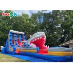 40ft Entertainment Inflatable Shark Double Slide Large Outdoor Inflatable Water Slides