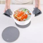Heat Resistant Silicone Oven Mitts Pot Holders Sets For Baking