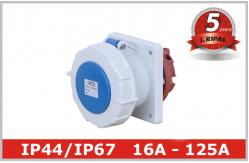 China IEC CEE Single Phase Industrial Electrical Sockets And Plugs OEM supplier