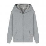 160gram Cotton SGS Anti Pilling Athletic Pullover Hoodie Embossed Zip Unisex for sale