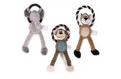 China New Pet Toy Dog Plush Bite Accompany Toy Vent Cartoon Monkey Lion supplier