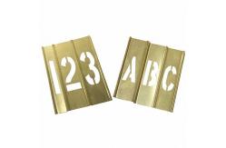 China 4inch Brass Interlocking Stencils Combination Set For Building School supplier