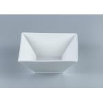 4 inch 5 inch Embossed Square Odorless Ceramic Bowl Set