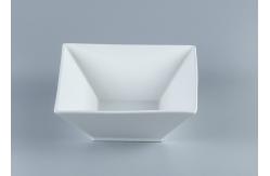 China 4 inch 5 inch Embossed Square Odorless Ceramic Bowl Set supplier
