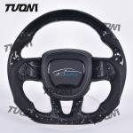Custom Grip Blue Carbon Fiber Steering Wheel for Dodge Charger for sale