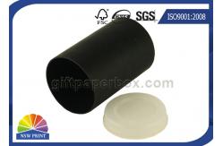 China Custom Logo Imprint Plastic Cap Paper Can Packaging , Cardboard Tube Containers supplier