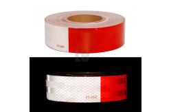 China Strong Adhesive  Waterproof Red White Dot C2 Reflective Conspicuity Tape supplier