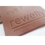ODM Embossed Logo Genuine Leather Patches For Clothing And Hats for sale