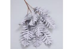 China Artificial Big Cypress Leaf Branch 92cm Length Plastic Fabric Wedding Background supplier