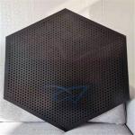 8mm Aluminum Metal Ceiling Perforated Hexagonal Clip In Ceiling Panel for sale