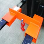 Orange 1 Ton Forklift Lifting Hook 1000KGS Forklift Hook Attachment