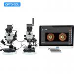 OPTO-EDU A18.4903 Digital Camera Stereo Comparison Microscope for sale