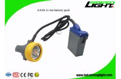 China 6.6Ah 1.67W 1000cycles led Mining Cap Lamp 15000lux supplier