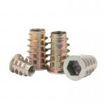 Zinc Alloy Threaded Furniture Wood Insert Nuts Countersunk Head for sale