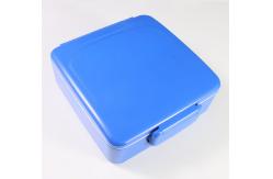 China Flip Top Handle Seal Plastic Bento Lunch Box Portable Leak-Proof Blue supplier