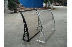 China Polycarbonate Window Awnings DIY Canopy With Black White Or Gray Bracket supplier