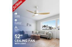 China Lighting solutions service 1stshine LED ceiling fan with remote and down rod supplier