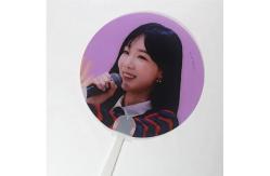 China custom 3D lenticular hand fan Clear Picket Hand Fans for idol collection supplier