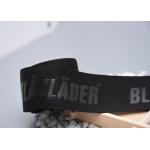 Garment Custom Logo Polyester Webbing Straps Embossed 35mm Black for sale