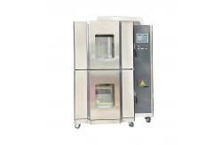 China Environmental Climate Hot And Cold Thermal Impact Testing Chamber Two Zone 100 Liter supplier