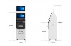 China Banking Pinpad Self Service Payment Kiosk / PC Kiosk Stand With LCD , TFT Display supplier