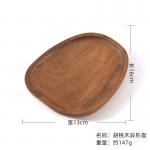 Solid Wood Irregular Shaped Tableware Dinner Plate Kitchen Supplies