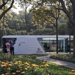 Polyurethane Panel Insulation Prefab Capsule House 28㎡ A Cozy Experience Of Idyllic Living for sale