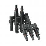 Dustproof Copper Solar Branch Connector Waterproof IP67 Rated 3 To 1 In PP Bag for sale