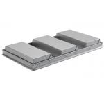 RK Bakeware China Foodservice NSF 3 Strap 800g Glazed Aluminum Pullman Loaf Pans Bread Pan for sale