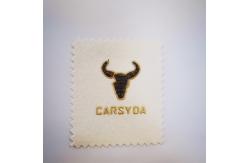 China Fashion And Lovely Oxhead Custom Clothing Patches Electroplating Embroidery supplier