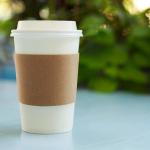 18oz Customization Logo Biodegradable Black Takeaway Juice Coffee Packaging Single Layer Paper Cups With Lid for sale