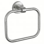 Modern Square Bathroom Towel Rings Sus 304 Stainless Steel Bathroom Hanger Wall Mount for sale