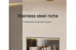 China 304SUS Stainless Steel Bathroom Furniture Vanity Moistureproof Wash Basin Cabinet supplier