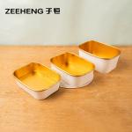 Multi-Purpose Flexo Printing Gold Foil Food Container For Salad And Soup for sale