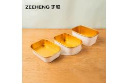 China Multi-Purpose Flexo Printing Gold Foil Food Container For Salad And Soup supplier