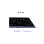 103 Keys Metal Trackball Keyboard Electrophoretic Black IP65 Dust Proof