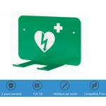 Green Anti Rust AED Defibrillator Wall Mount Bracket CE For Emergency for sale