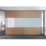 Solid malamine panel partition Aluminum material glawall partition fast reply for sale