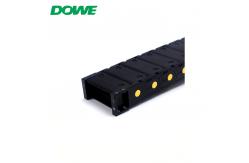 China DOWE Closed H30X60 Miniature Yellow Dot Reinforced Series Drag Chain supplier