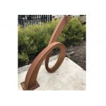 Modern Outdoor Rusty Corten Steel Sculpture For Garden for sale
