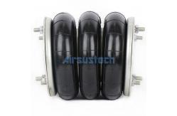 China Triple Compact Air Spring Dunlop Pneuride 8''×3 Pneumatic Air Suspension System supplier