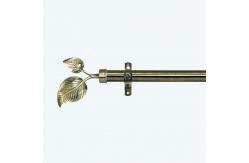 China leaves curtain finial Custom curtain rod and curtain accessories single bracket supplier