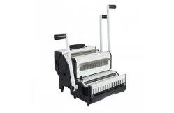 China Double Loop Wire And Plastic Spiral Coil Punching Binding Machine supplier