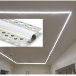 LED Plasterboard Profile Aluminum Alloy 6063 T5 Extrusion Housing For Ceiling Lighting for sale