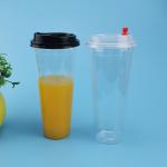 PET Leakage Proof 700ml Plastic Bubble Tea Cups