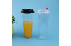 China PET Leakage Proof 700ml Plastic Bubble Tea Cups supplier