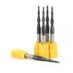 Manufacture Solid Carbide Tapered Ball Nose End Mill CNC Milling Cutter For Metal Engraving for sale