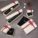 Customized Cardboard Paper Packaging Gift Jewelry Box with Foam Insert and 100% Recycled Material Paper for sale
